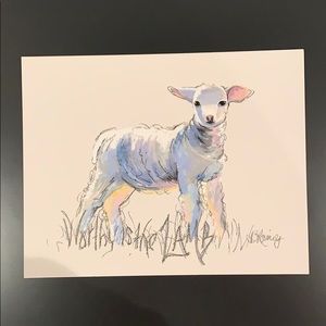 Lamb Painting (High Quality Print)